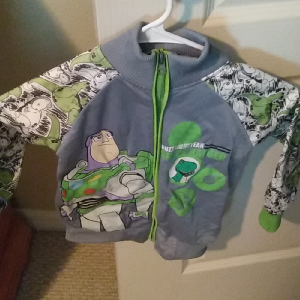 Disney buzz lightyear zip up lightweight jacket / sweater